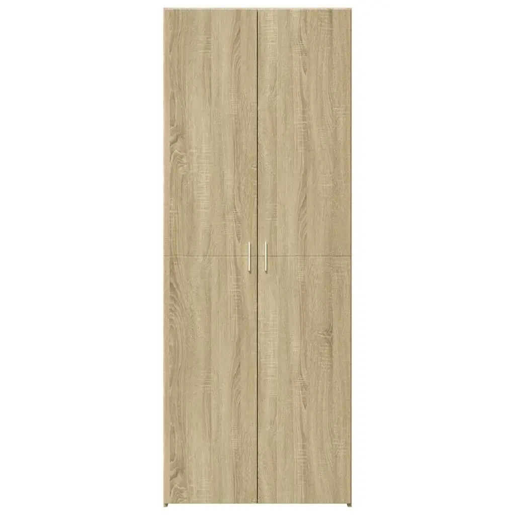 Highboard Storage Cabinet Brown Engineered Wood Sideboard Bedroom Living Room