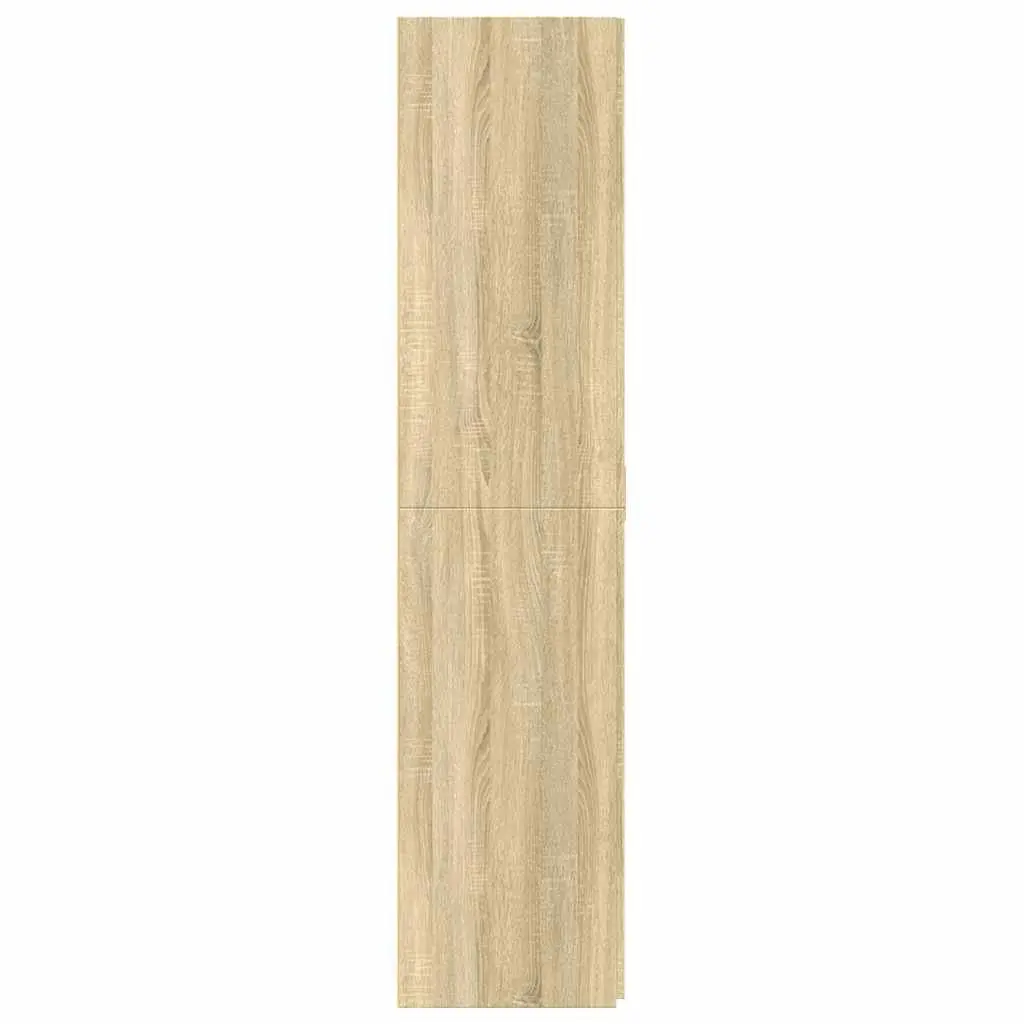 Highboard Storage Cabinet Brown Engineered Wood Sideboard Bedroom Living Room