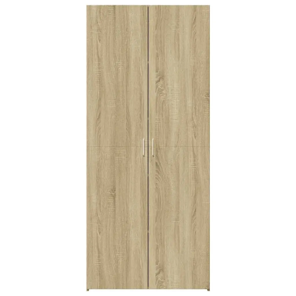 Highboard Cabinet Brown Engineered Wood Storage Unit 70x42.5x185cm for Living Room Bedroom
