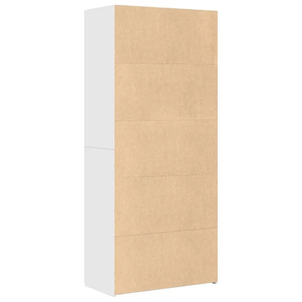 Highboard Storage Cabinet White Engineered Wood 80 x 42.5 x 185 cm