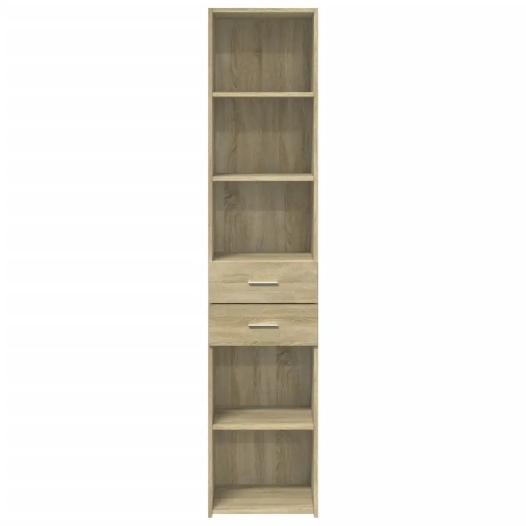 Highboard Sonoma Oak 40x42.5x185cm Engineered Wood Storage Cabinet