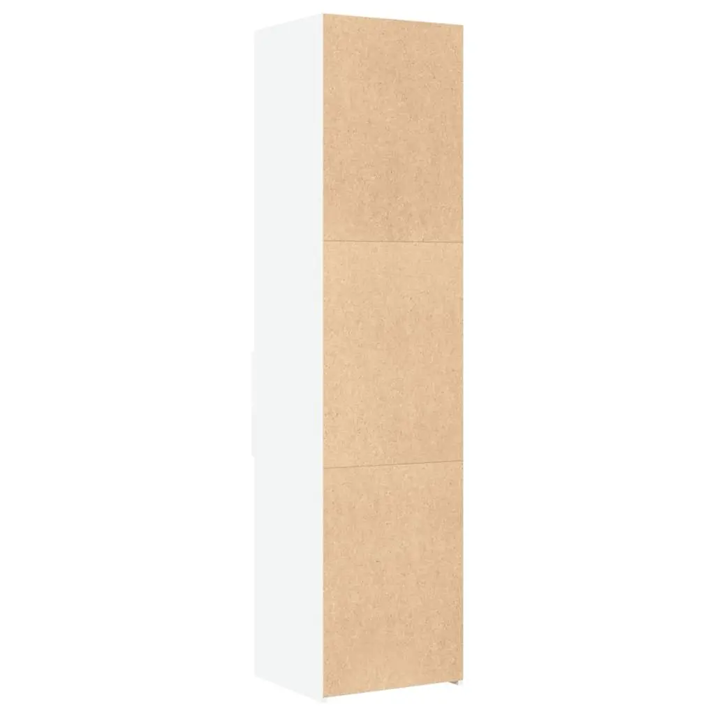 Highboard Storage Cabinet White Modern Engineered Wood 45 x 42.5 x 185 cm