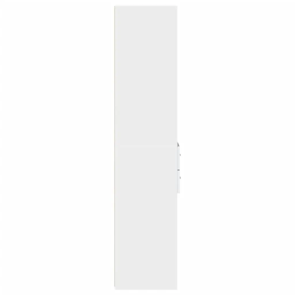 Highboard Storage Cabinet White Modern Engineered Wood 45 x 42.5 x 185 cm