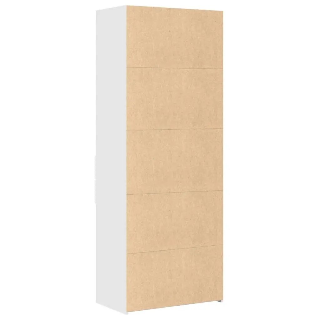 Highboard White 70x42.5x185 cm Engineered Wood Storage Cabinet