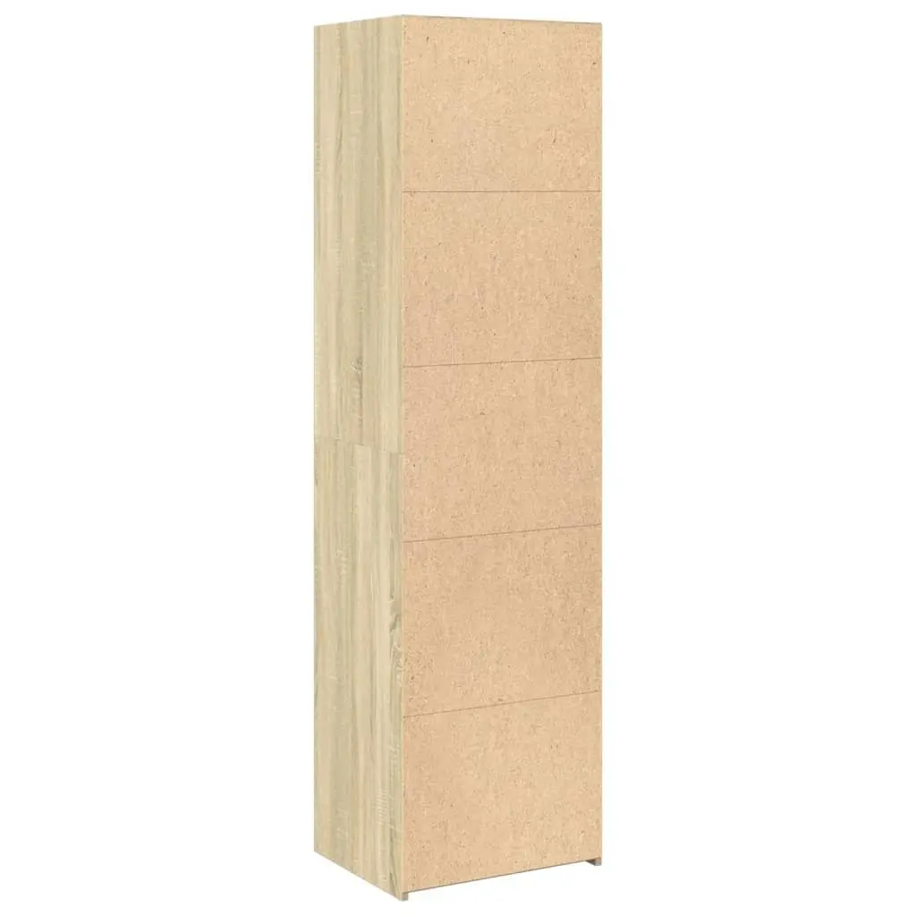 Highboard Storage Cabinet Brown 50x41x185 cm Engineered Wood