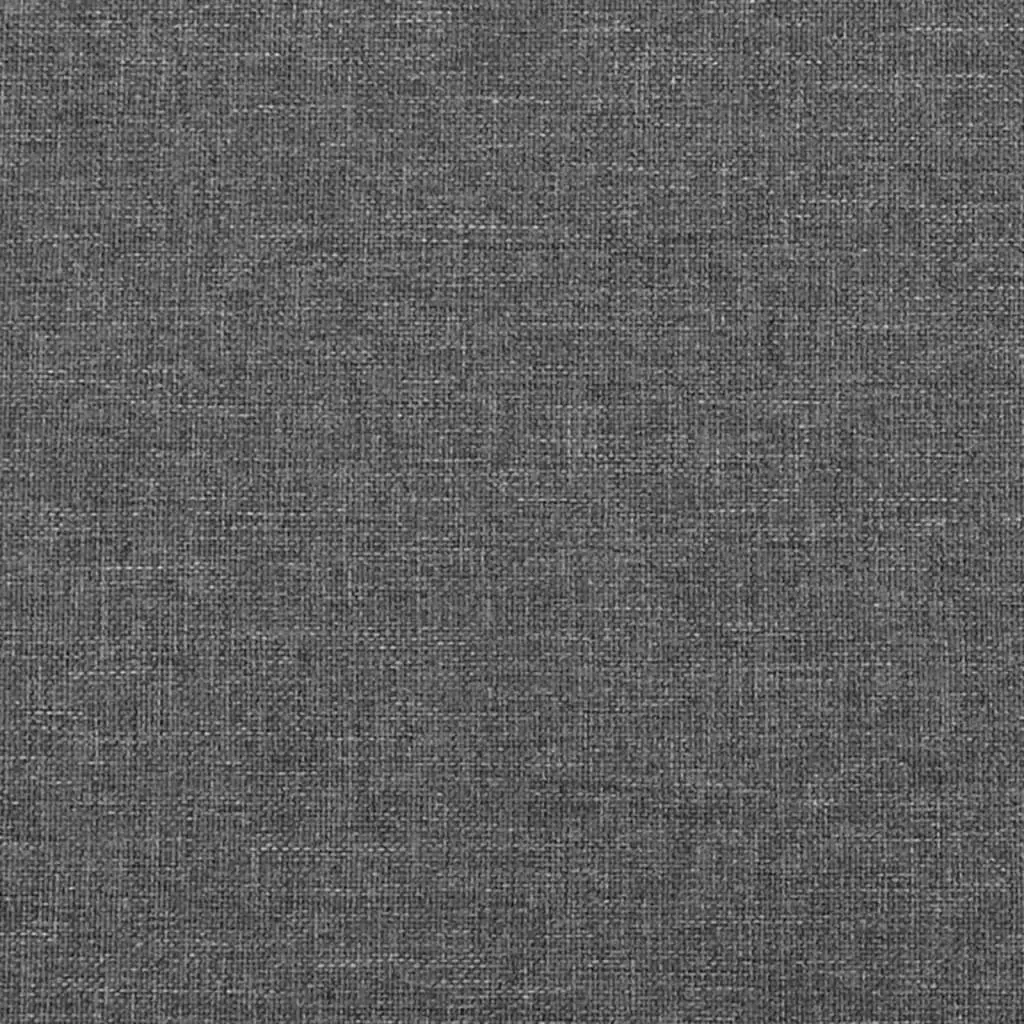 Grey Fabric Double Bed Frame with Headboard 137x187cm