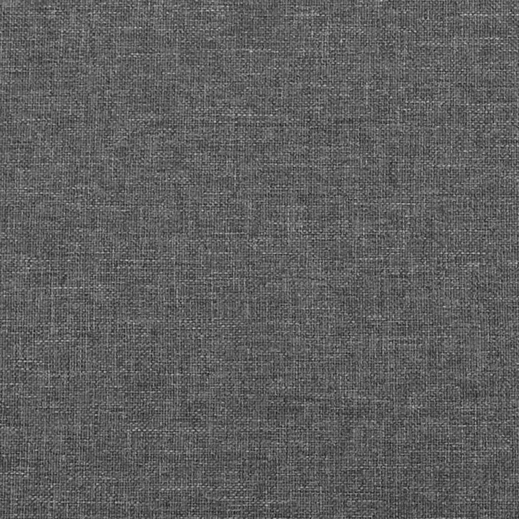 Grey Fabric Queen Bed Frame with Headboard 152x203cm
