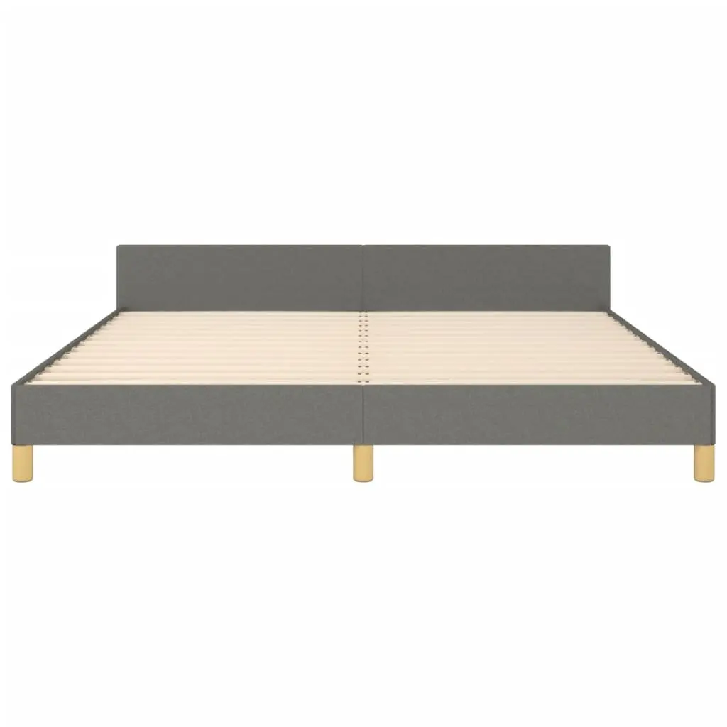 Queen Bed Frame Grey Fabric 152x203cm