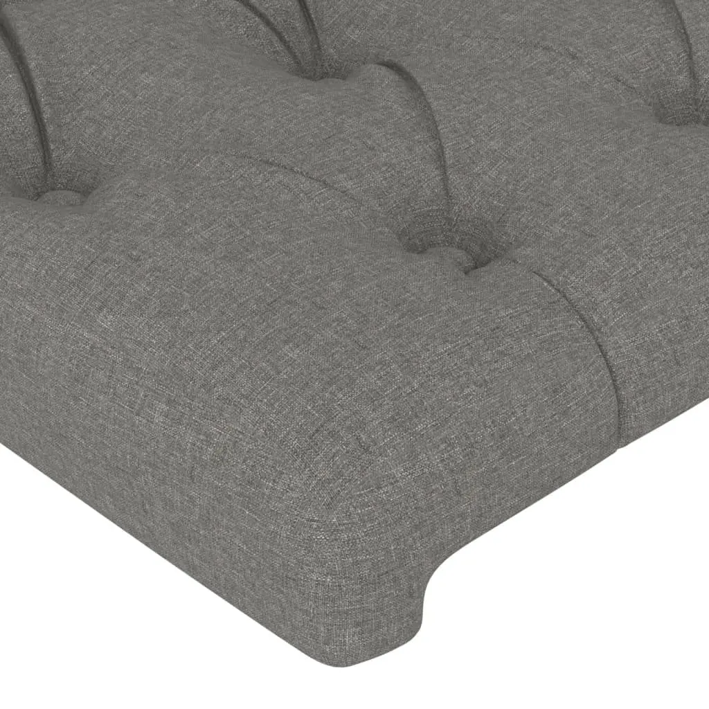 Queen Bed Frame Grey Fabric 152x203cm
