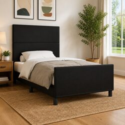 King Single Bed Frame with Adjustable Headboard 107x203cm