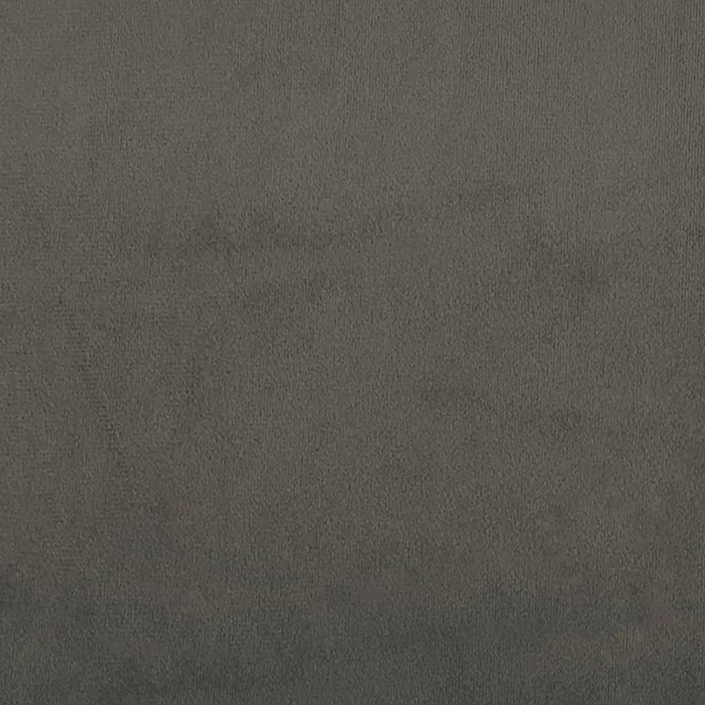 Dark Grey Velvet Queen Bed Frame with Headboard