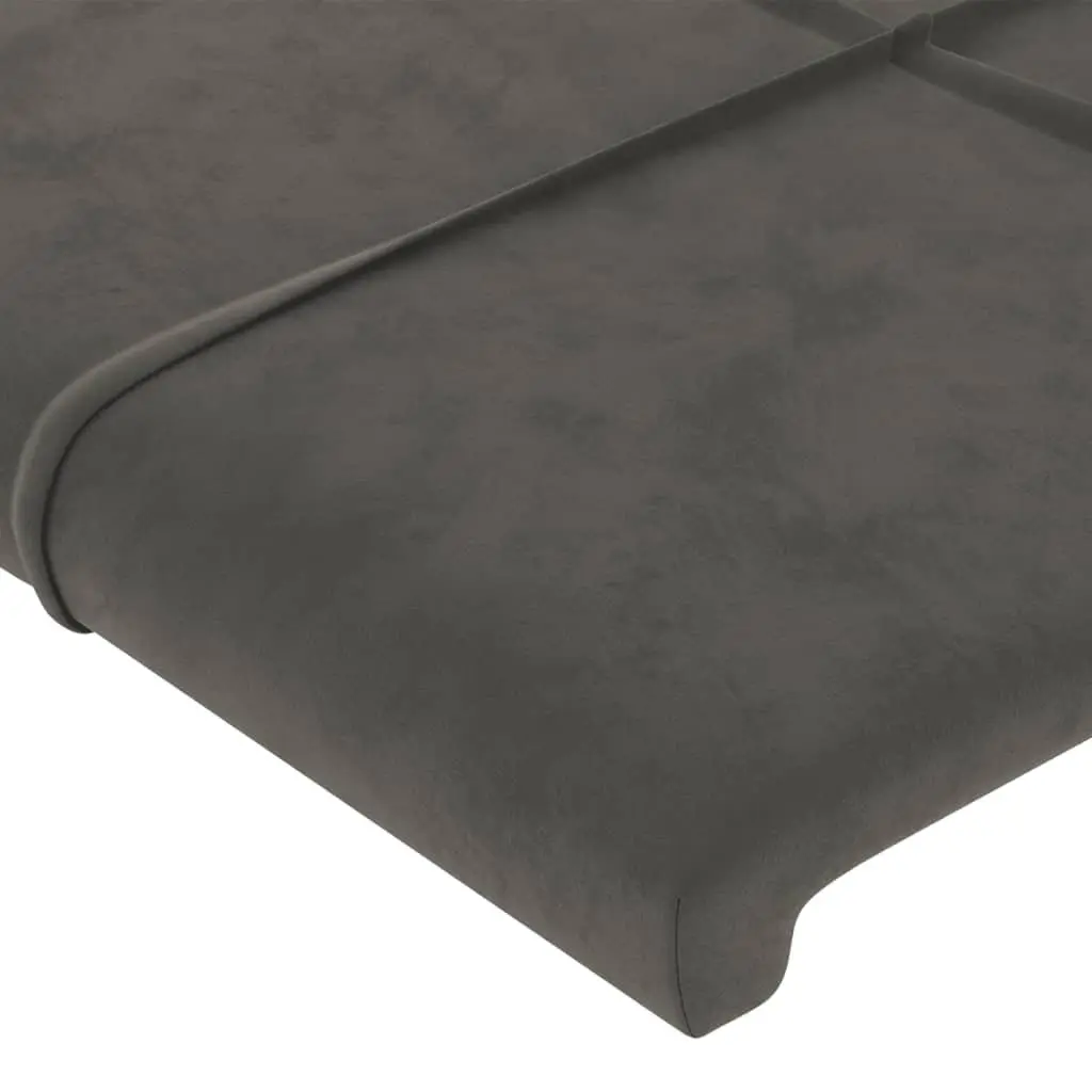 Dark Grey Queen Bed Frame with Adjustable Headboard