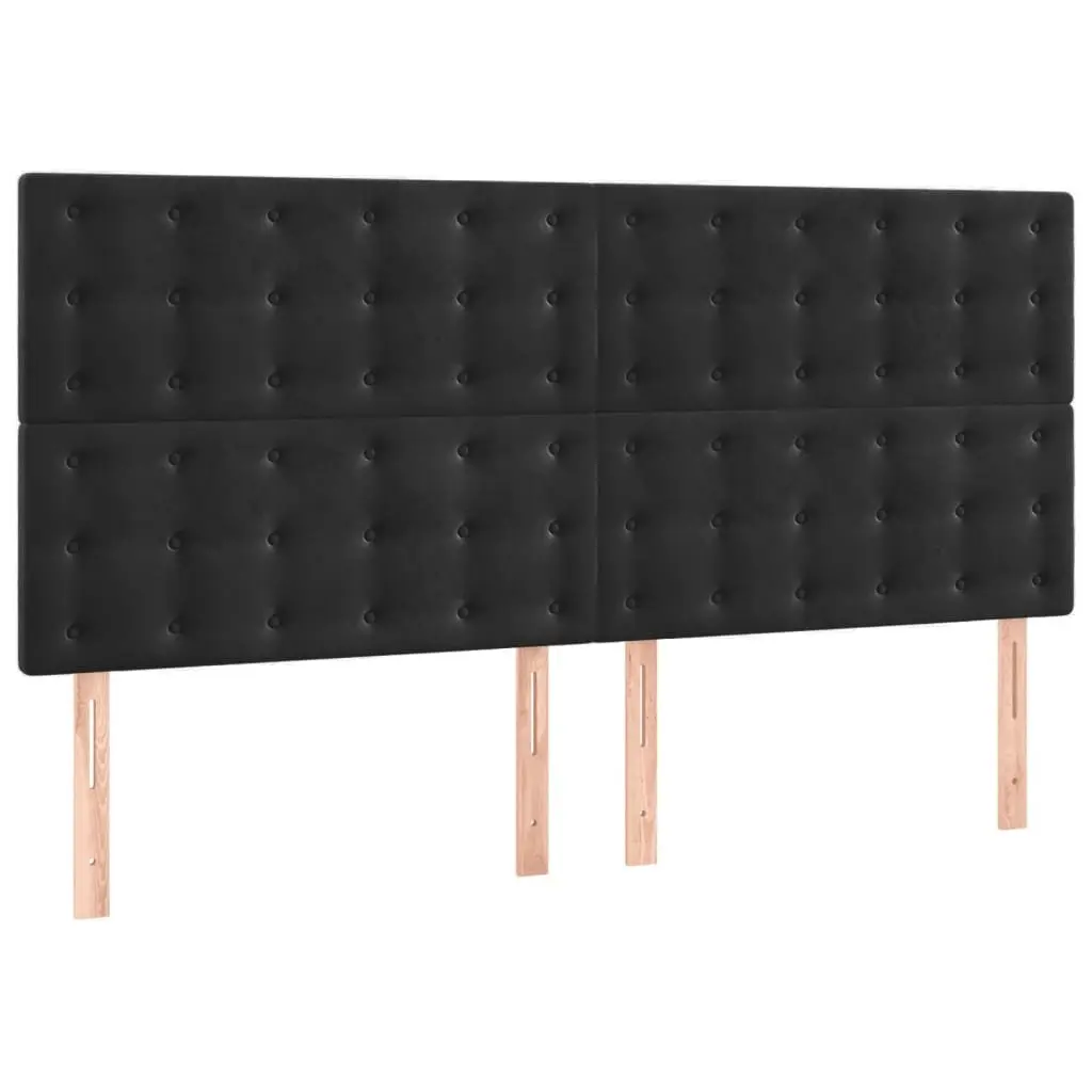 Queen Bed Frame with Adjustable Velvet Headboard