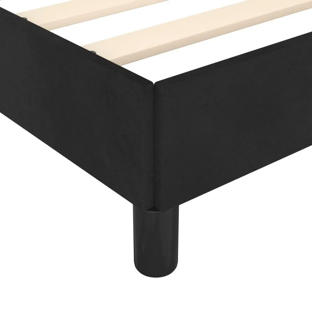 Queen Bed Frame with Adjustable Velvet Headboard