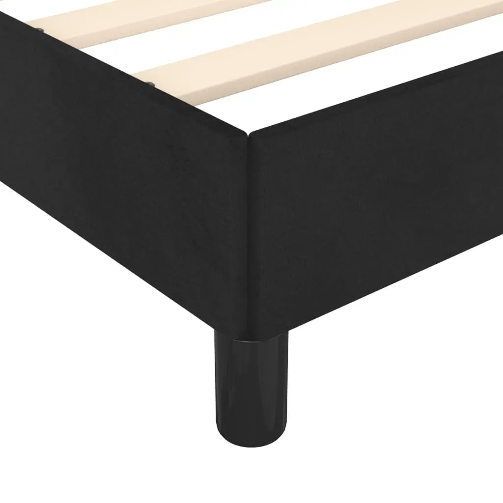 King Single Bed Frame with Velvet Headboard