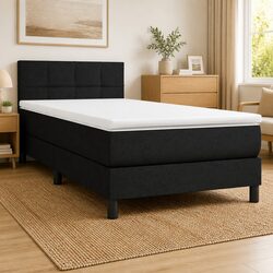 King Single Box Spring Bed with Pocket Mattress 106x203 cm