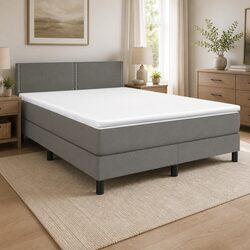 Queen Size Box Spring Bed with Pocket Spring Mattress