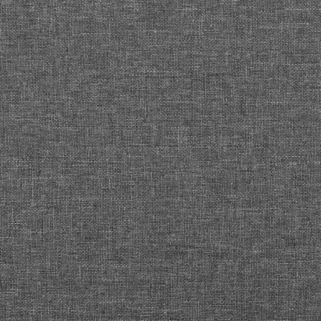 Queen Size Box Spring Bed with Pocket Spring Mattress Adjustable Fabric Headboard Grey Fabric