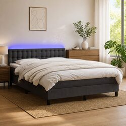 Elegant Queen Size Box Spring Bed with Pocket Spring Mattress