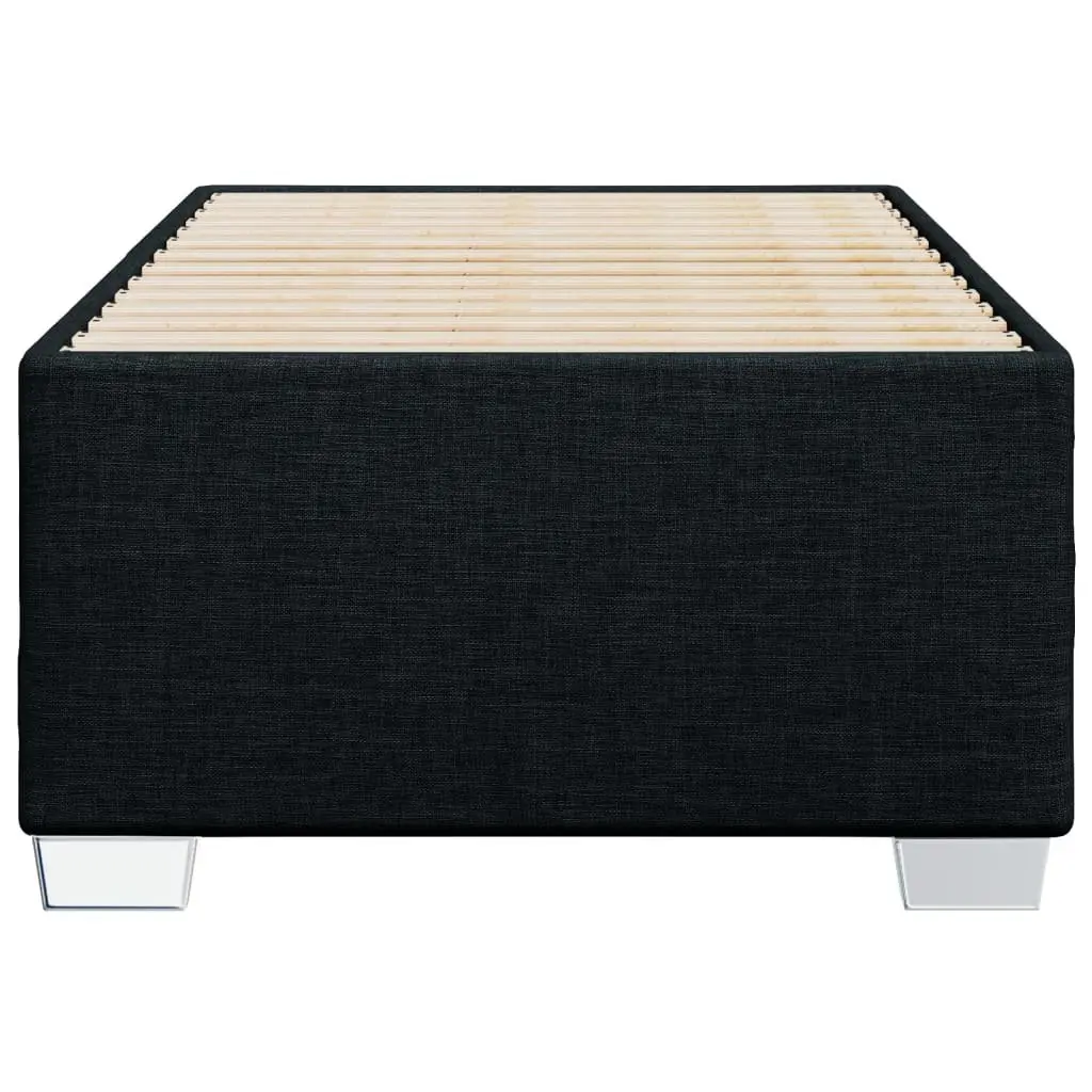 Black Fabric Bed Frame 90x190 cm