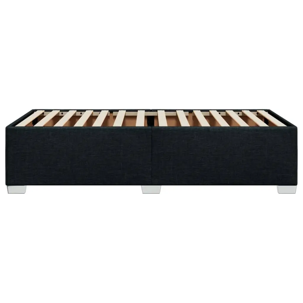 Black Fabric Bed Frame 90x190 cm