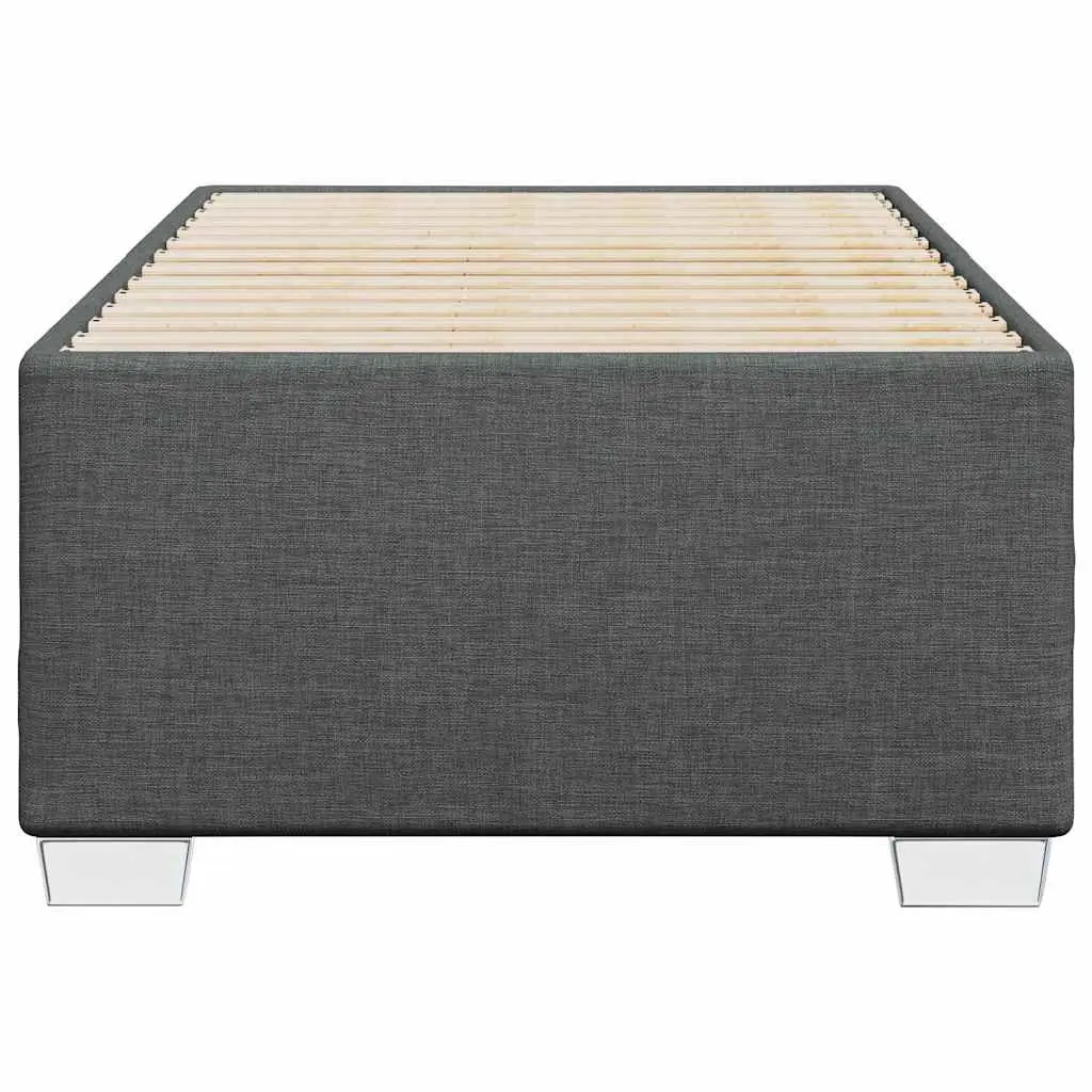 King Single Bed Frame Dark Grey Fabric Bedroom Furniture No Mattress
