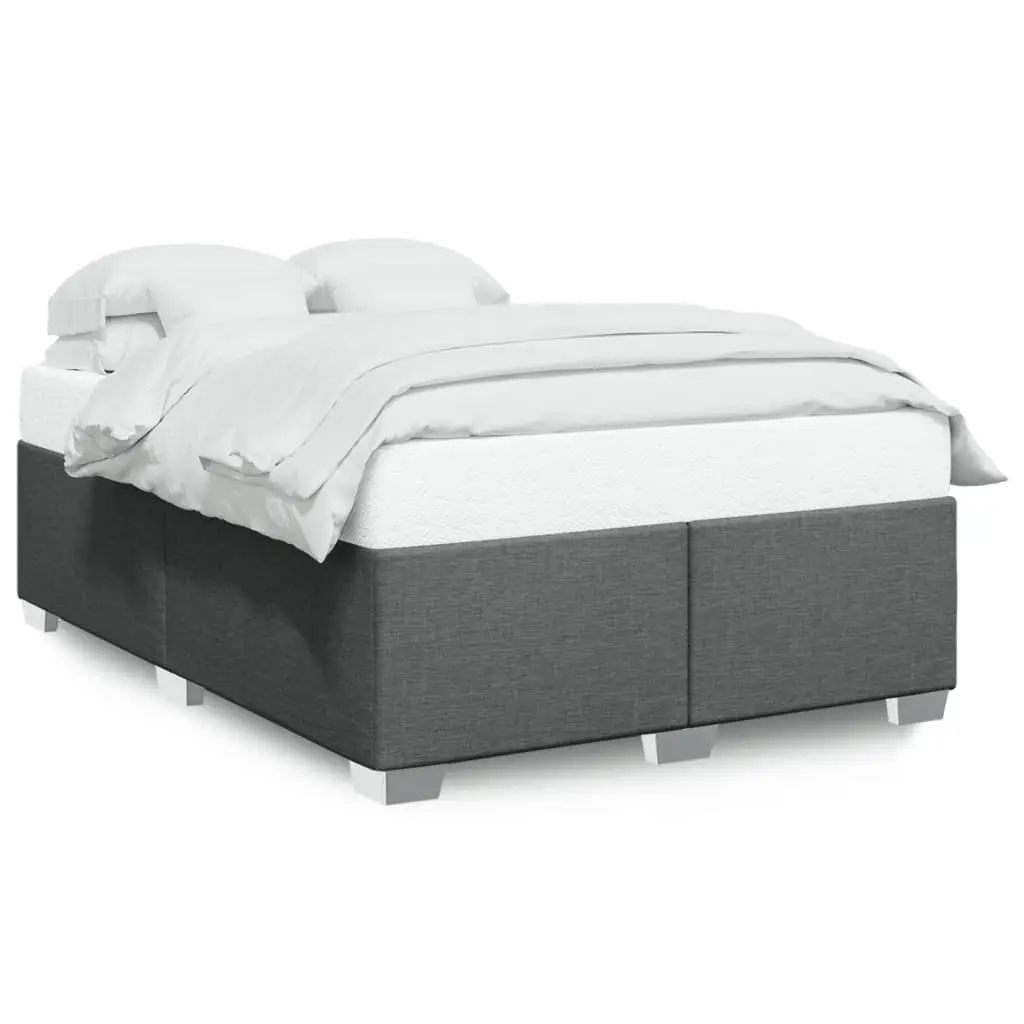Grey Fabric Double Bed Frame for Comfort