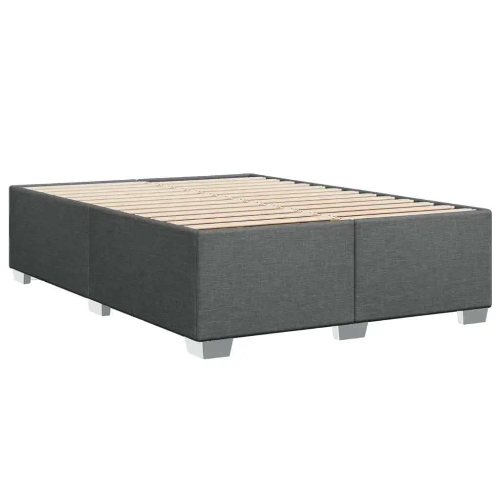 Grey Fabric Double Bed Frame for Comfort