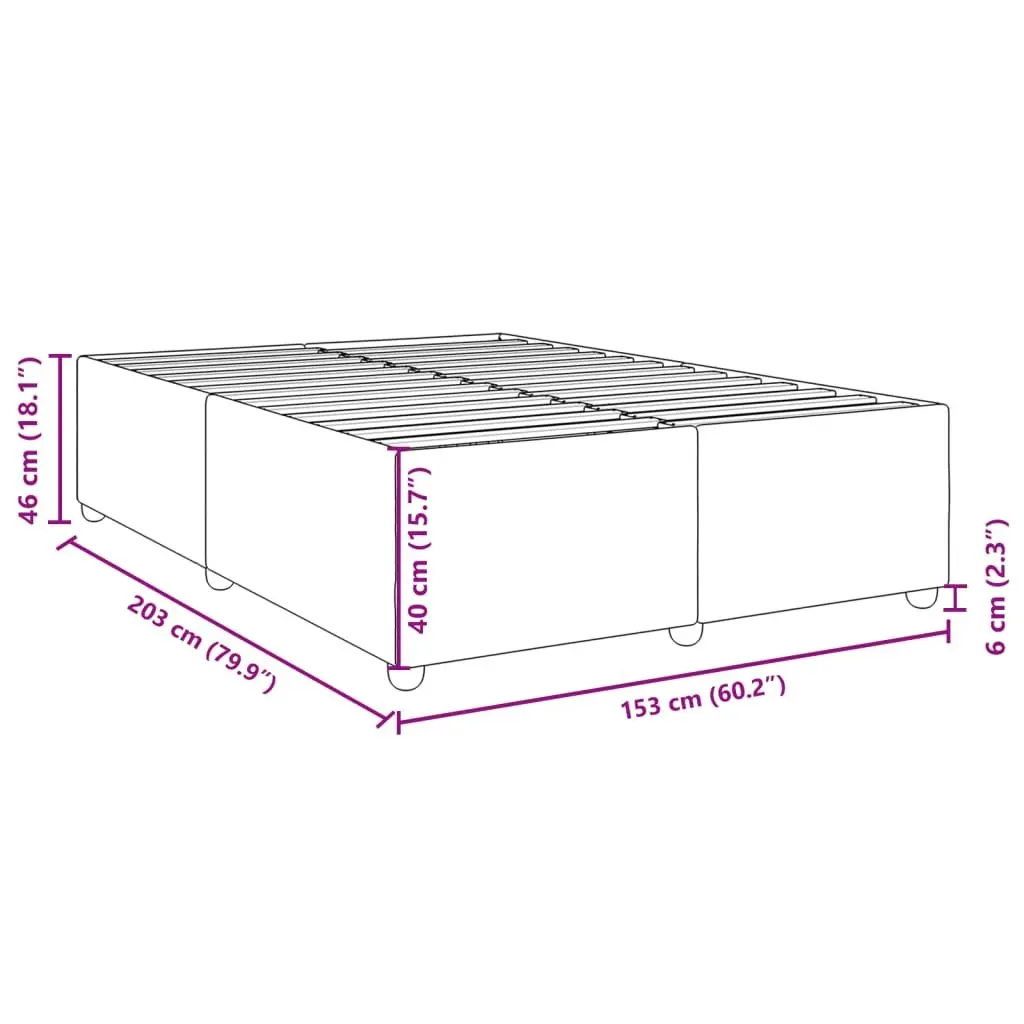 Queen Bed Frame Black Fabric Upholstered Platform Slatted Frame Wood