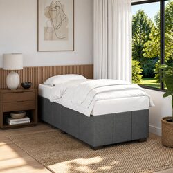 Comfortable Dark Grey Bed Frame 90x190 cm