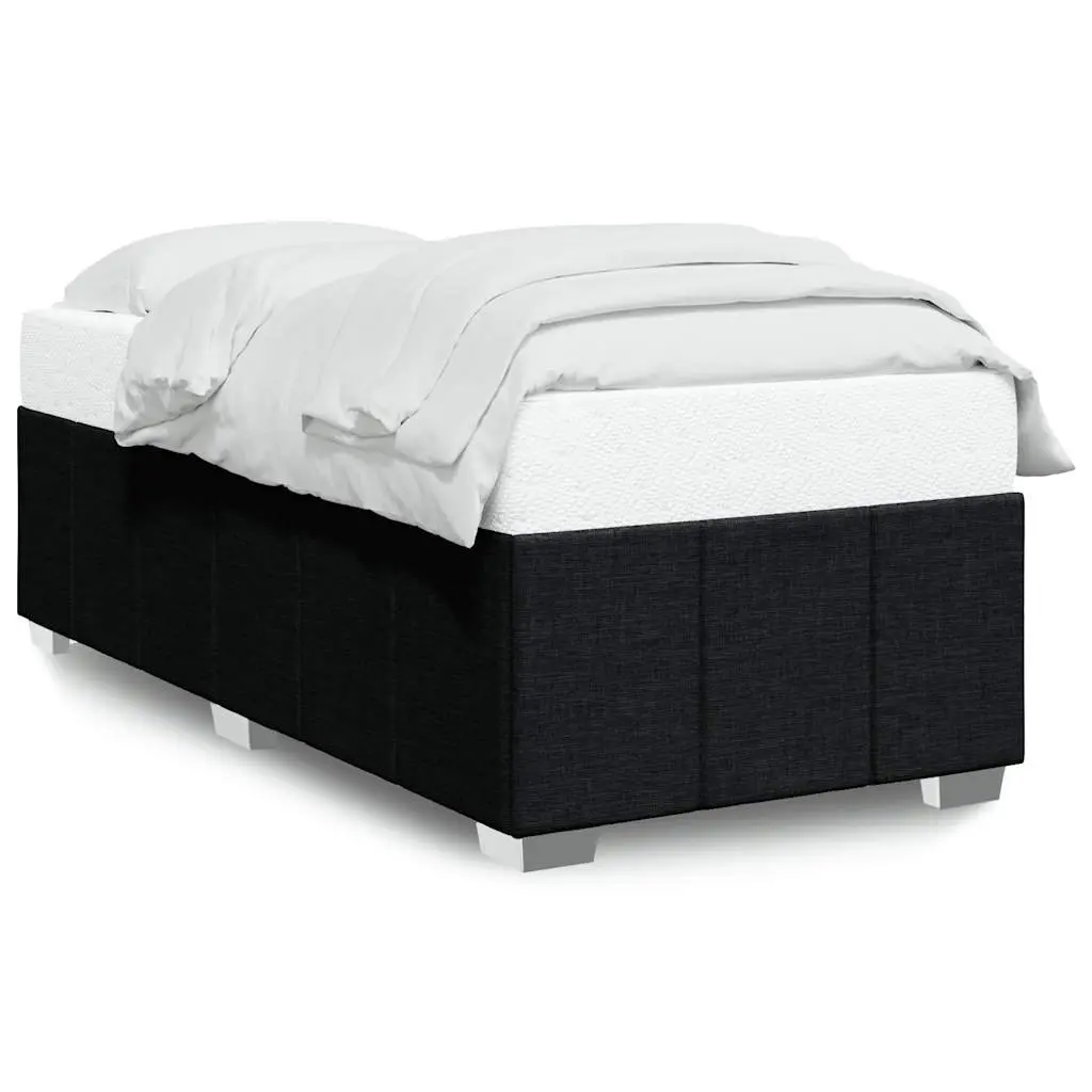King Single Fabric Bed Frame in Black