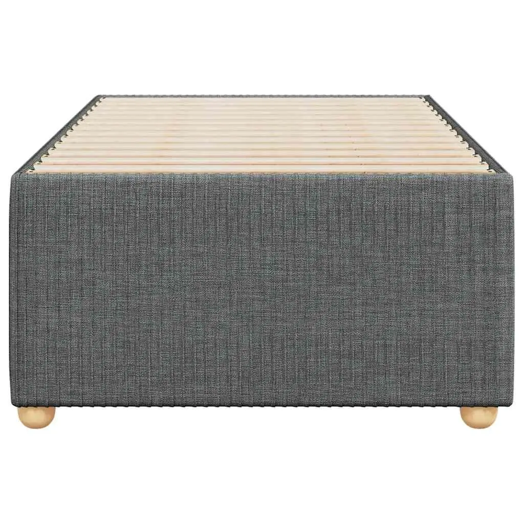 Fabric Upholstered Bed Frame Grey 90x190 cm