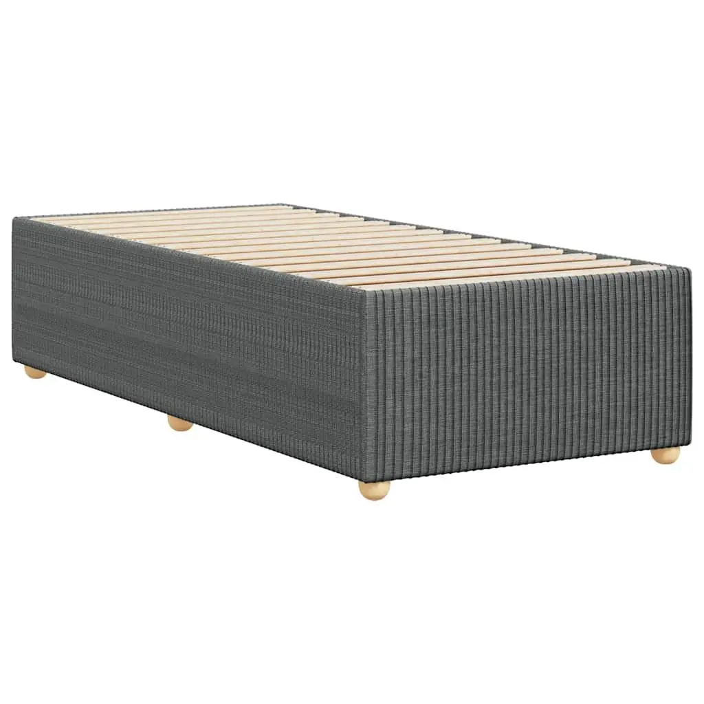 Bed Frame Grey Velvet 90x190 cm Slatted Base