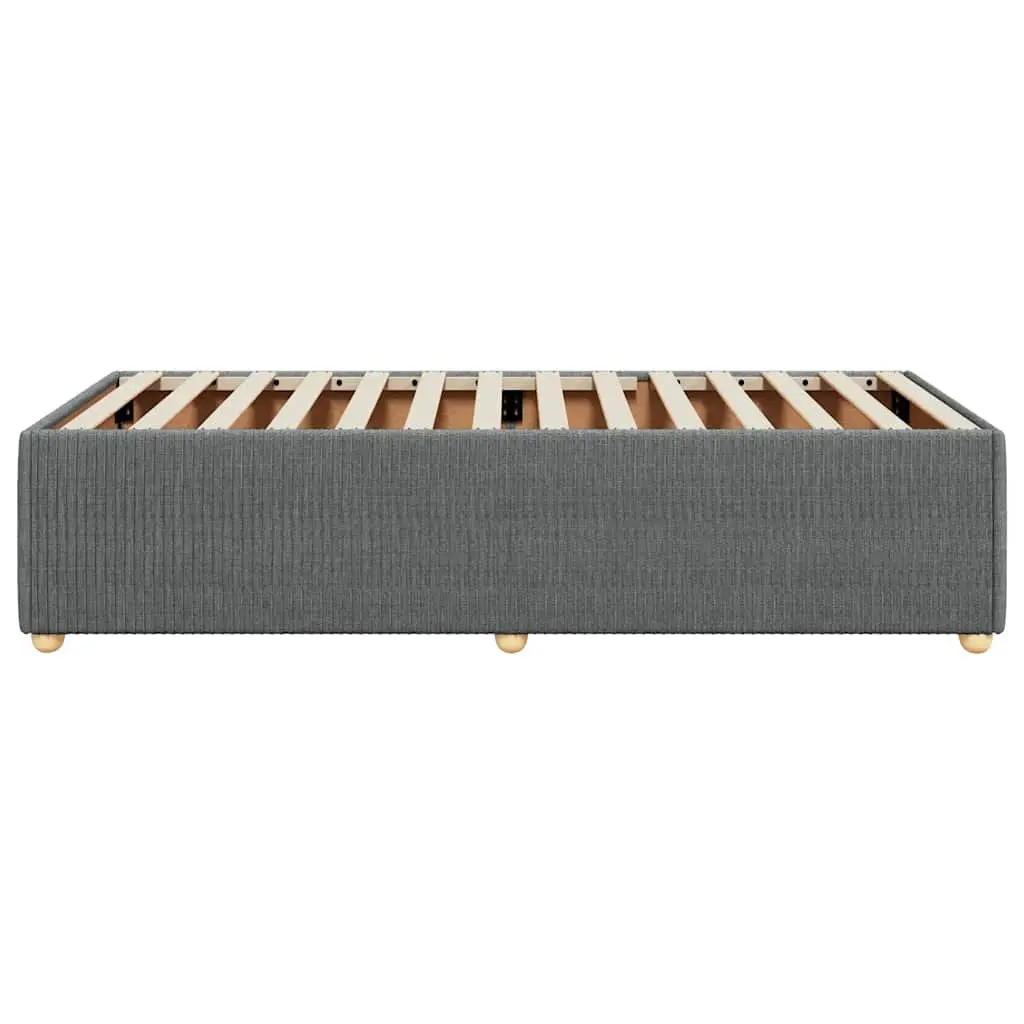 Bed Frame Grey Velvet 90x190 cm Slatted Base