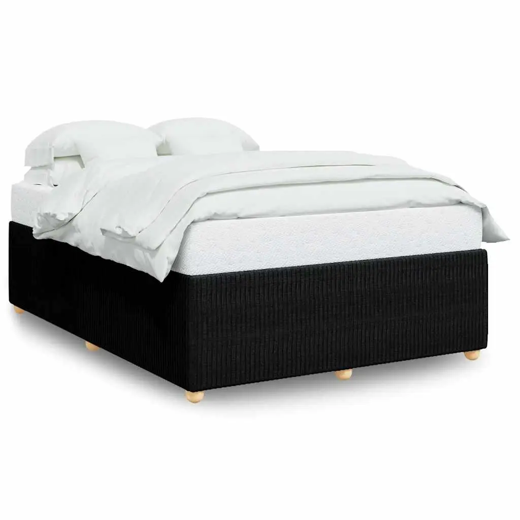 Black Velvet Queen Bed Frame with Slats
