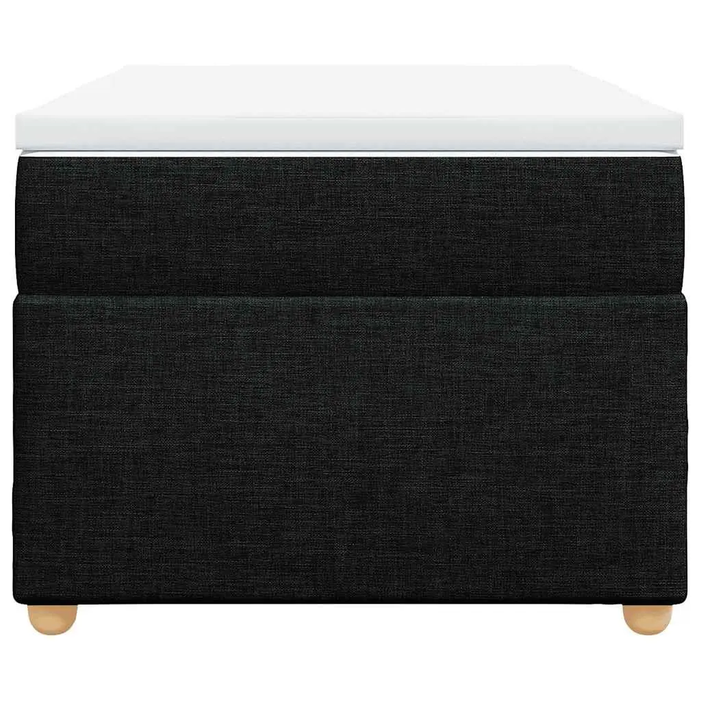Box Spring Bed King Single Black Fabric Pocket Spring Mattress Topper