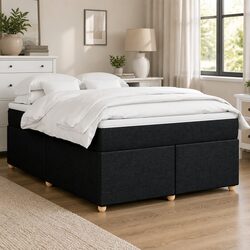 Cozy Double Box Spring Bed with Pocket Spring Mattress