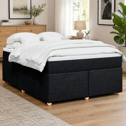 Cozy Queen Box Spring Bed with Pocket Spring Mattress