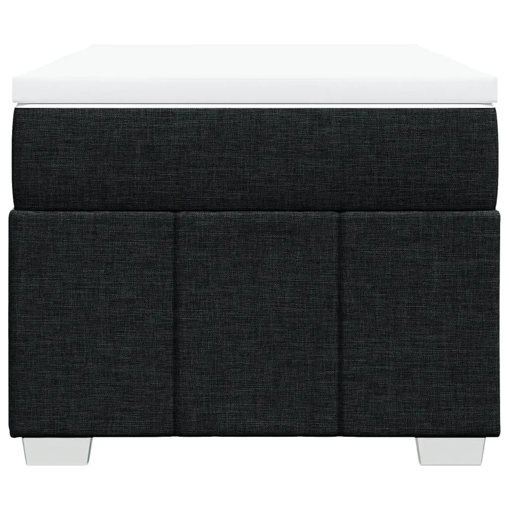 Box Spring Bed King Single Black Fabric Pocket Spring Mattress