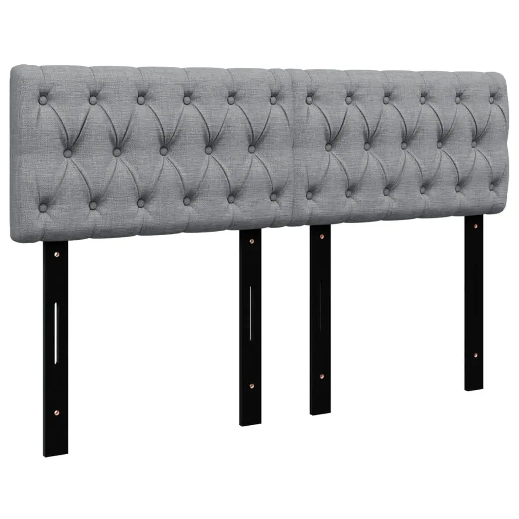 Queen Box Spring Bed Dark Grey Fabric Upholstered Frame Pocket Spring Mattress