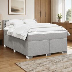 Comfortable Queen Box Spring Bed with Pocket Mattress