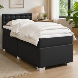 King Single Box Spring Bed with Pocket Sprung Mattress