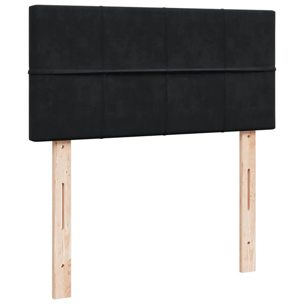 Pocket Sprung Mattress King Single Velvet Upholstered Box Spring Bed Frame