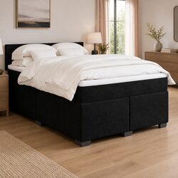 Elegant Double Box Spring Bed with Pocket Mattress