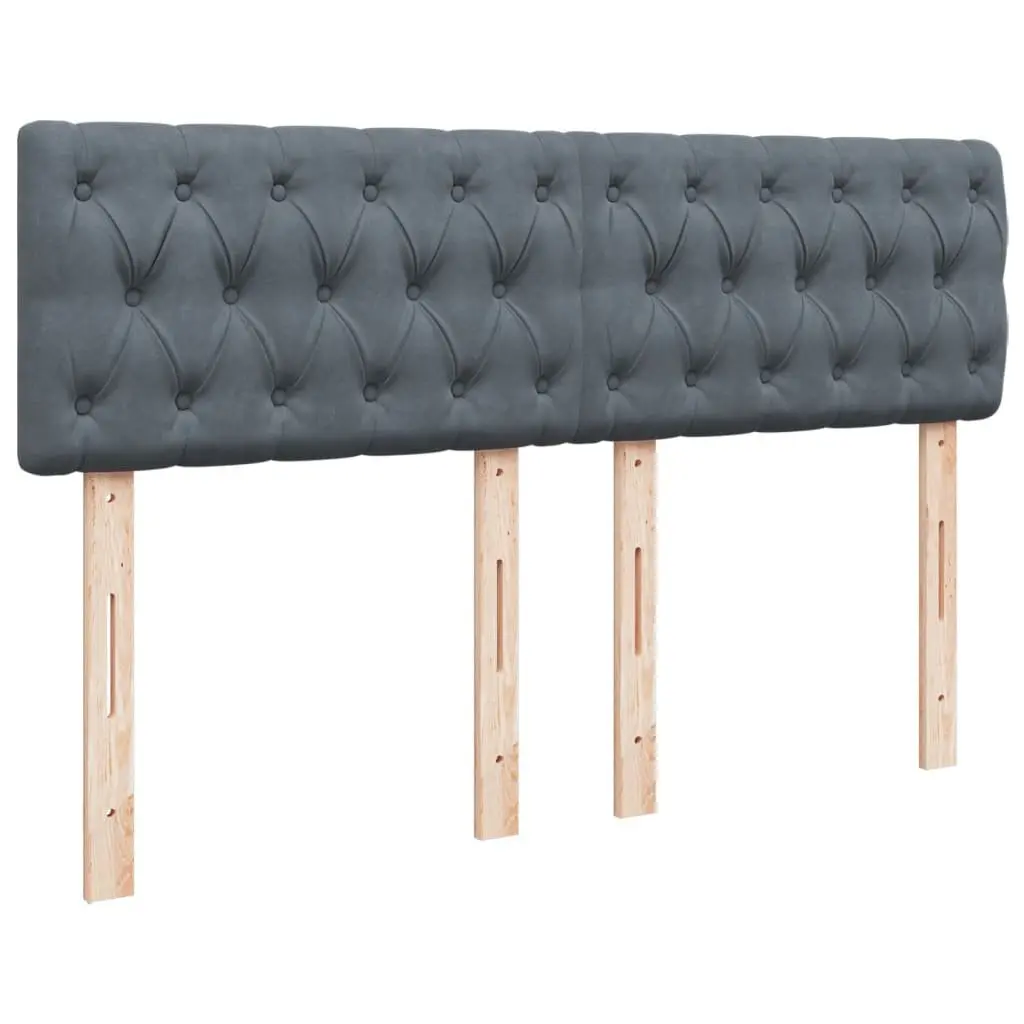Box Spring Bed Velvet Upholstered Queen Size Pocket Spring Mattress Slats