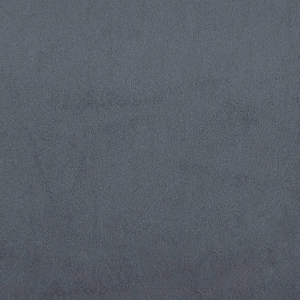 Queen Bed Frame with Mattress and Topper Dark Grey Velvet Pocket Spring