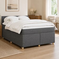 Double Box Spring Bed with Comfortable Pocket Spring Mattress