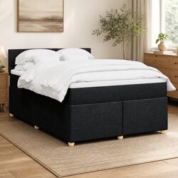 Comfort-Enhancing Queen Box Spring Bed with Pocket Mattress