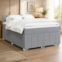 Cozy Queen Box Spring Bed with Pocket Spring Mattress