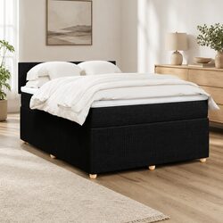 Elegant Queen Box Spring Bed with Pocket Mattress System